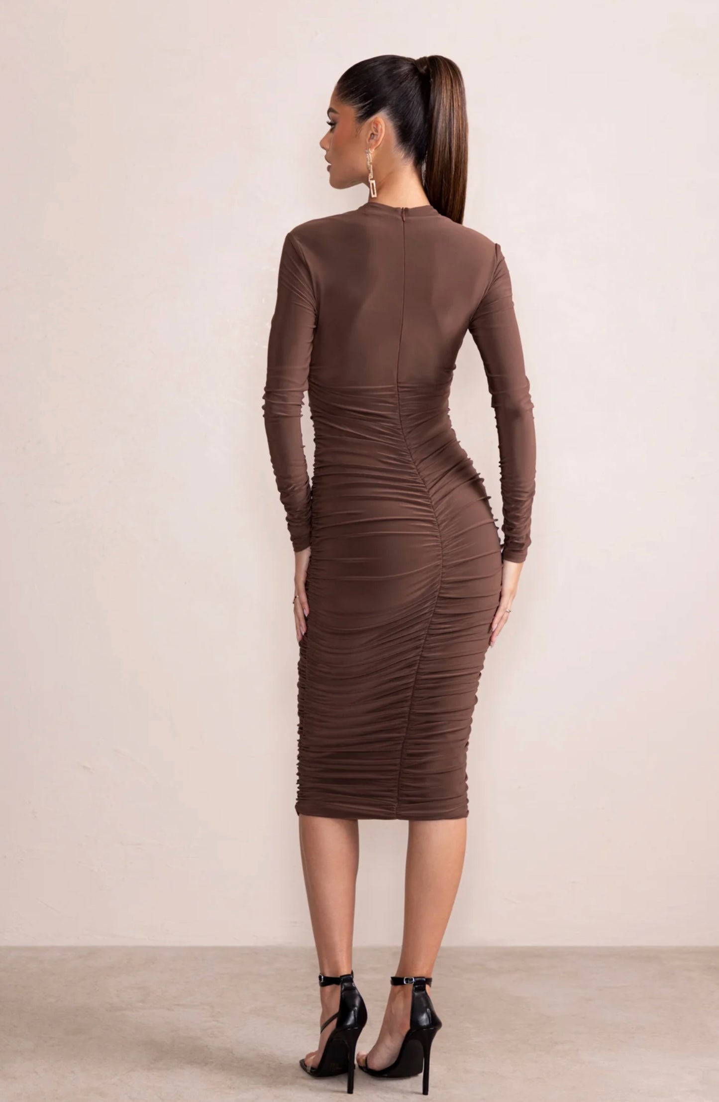 Mocha Mirage Cutout Midi
