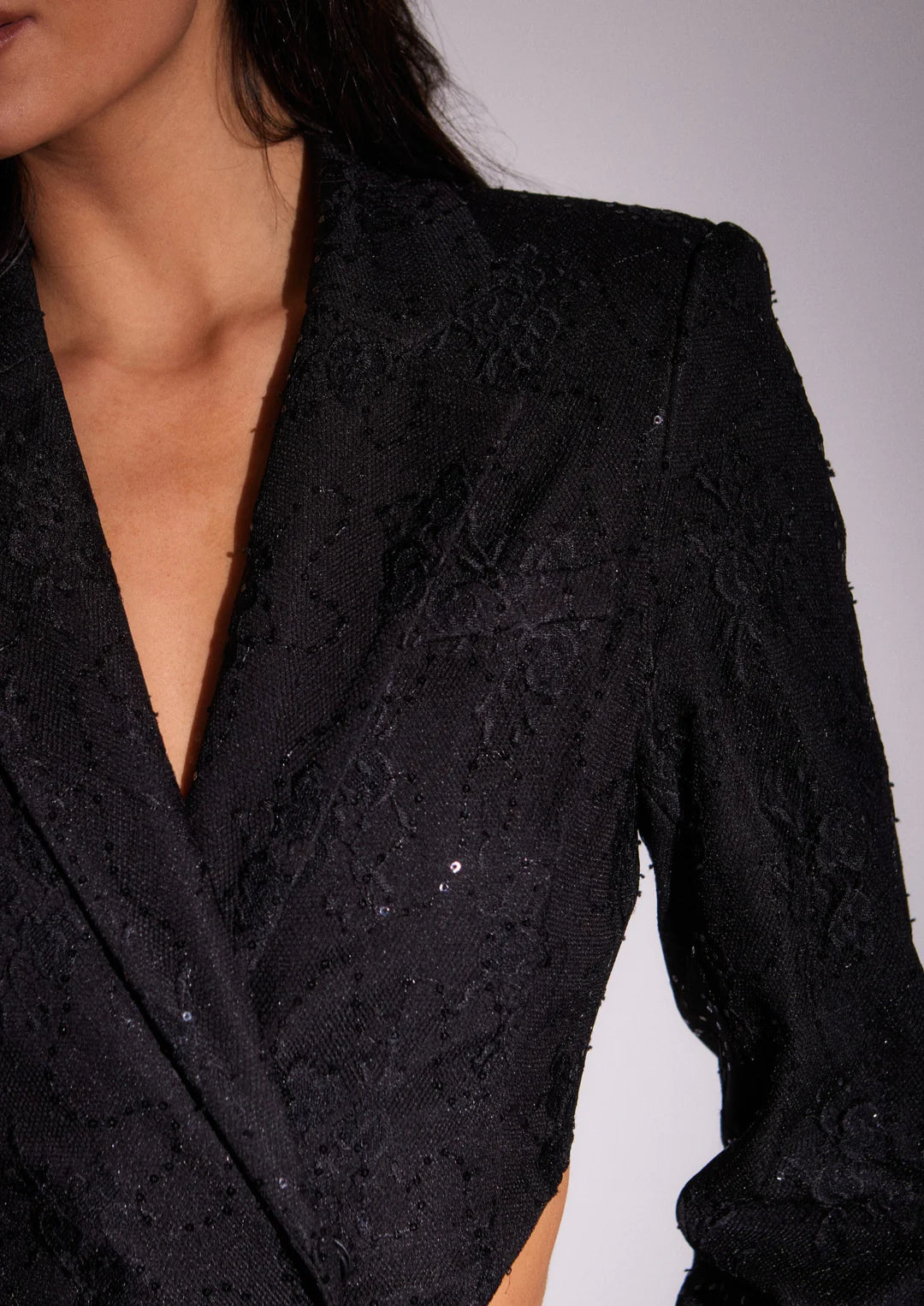 Sofia Lace Bodysuit Sequin Jacket