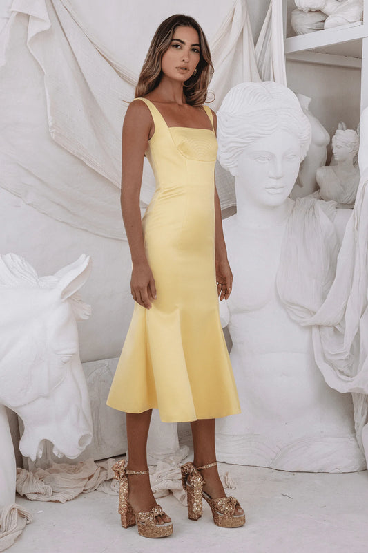 The Soleil Satin Corset Dress