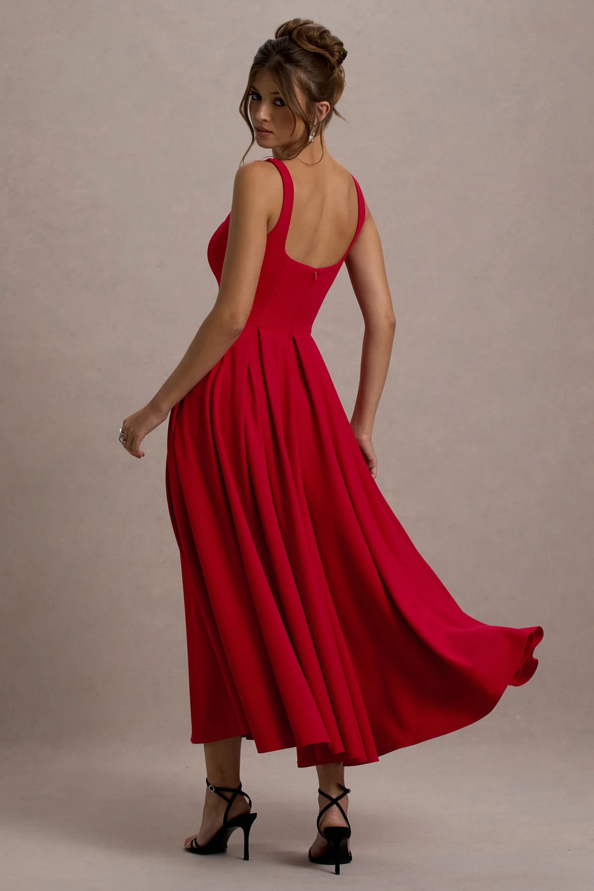 The Luma Midi- Scarlet