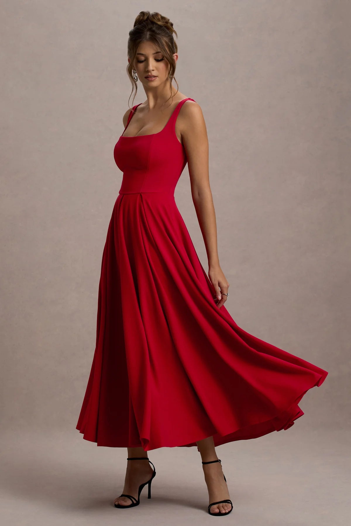The Luma Midi- Scarlet