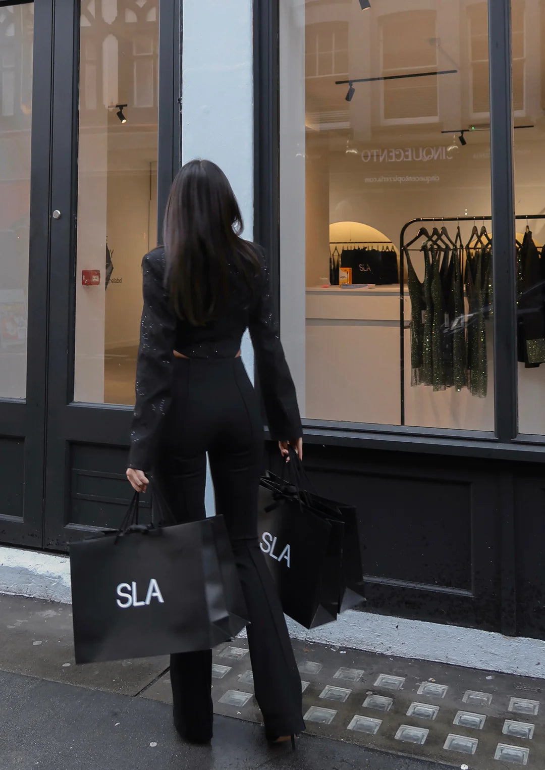 Sofia Lace Bodysuit Sequin Jacket